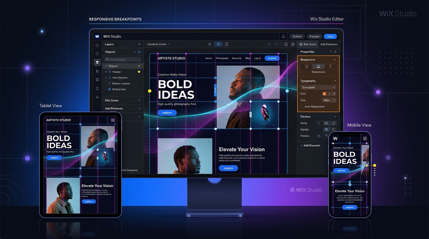 Wix Studio 代理商工作区与多角色权限协作面板